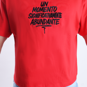 T-Shirt Abundance Statement Red